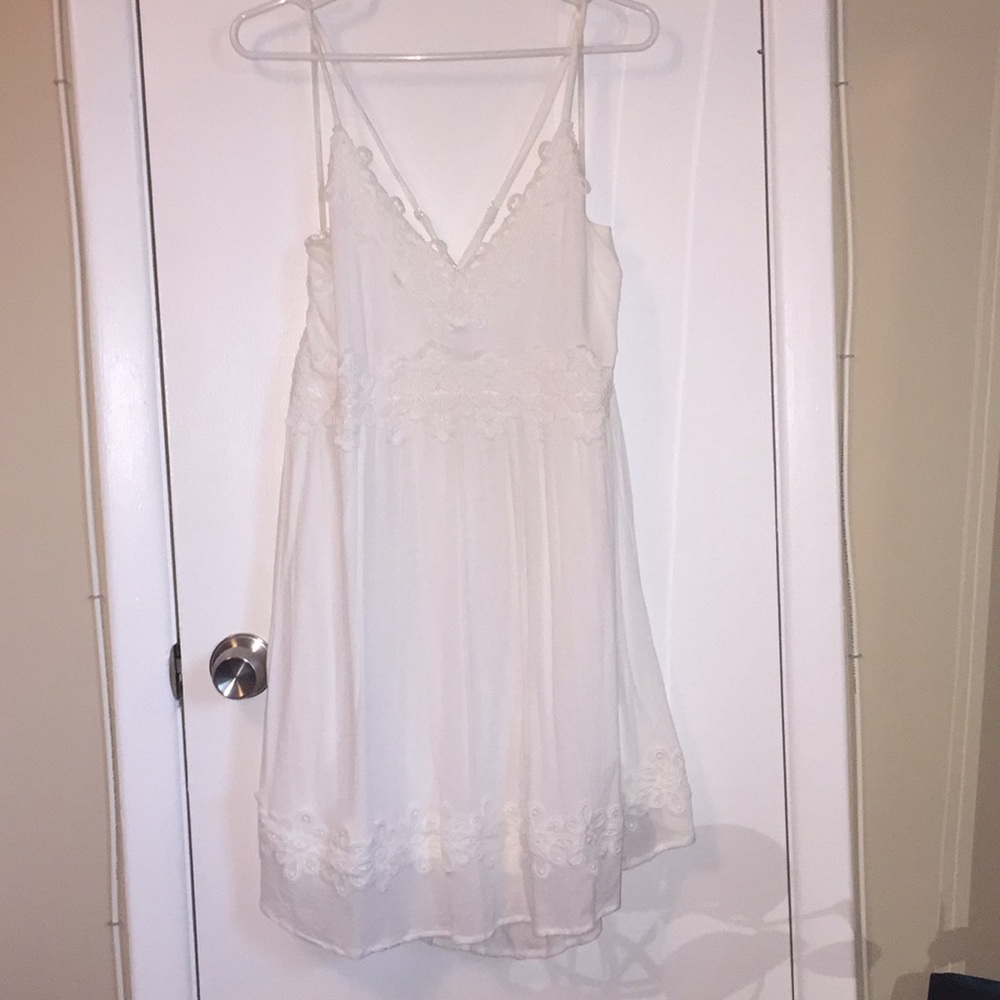 Short White Lace Dress